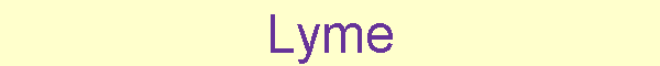 Lyme & Ehrlichiosis