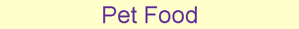 Pet Food