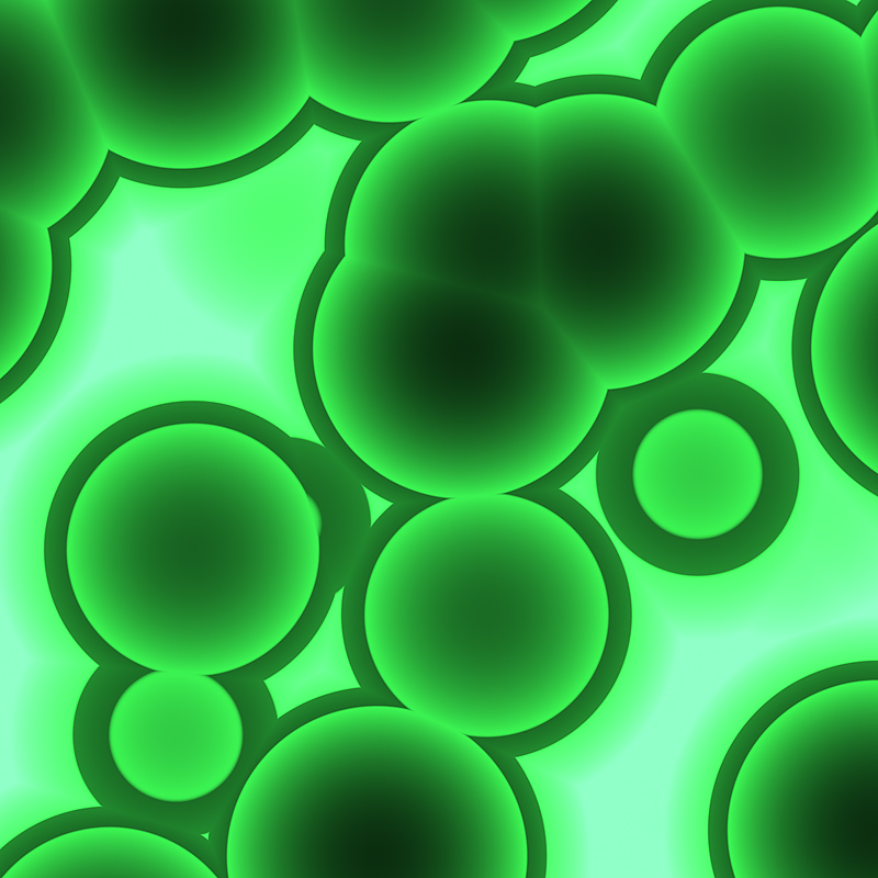 green bio-algae concentrate cells