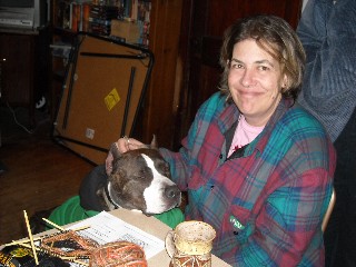 Skye begging for food-Thanksgiving 2008