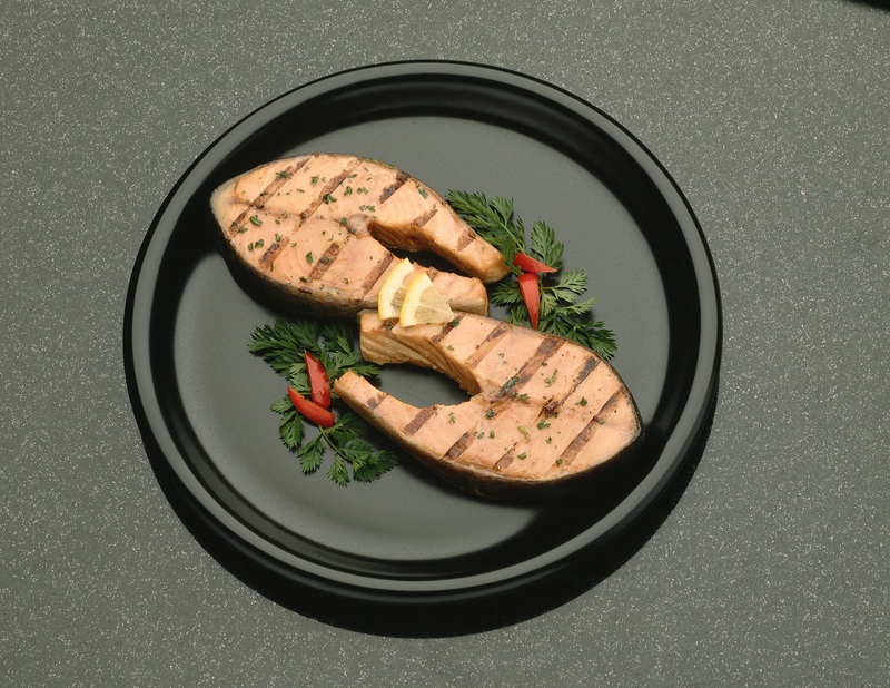 salmon plate